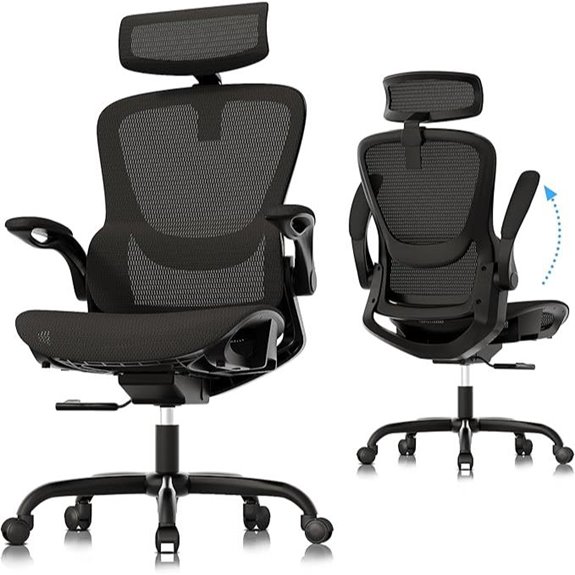 GABRYLLY Ergonomic Mesh Office Chair with Adjustable Features