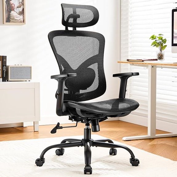 Marsail Ergonomic Mesh Office Chair with Adjustable Support