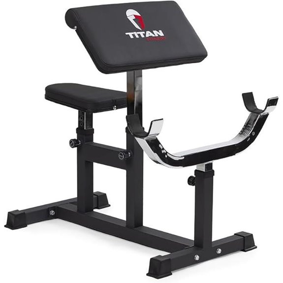 adjustable preacher curl station