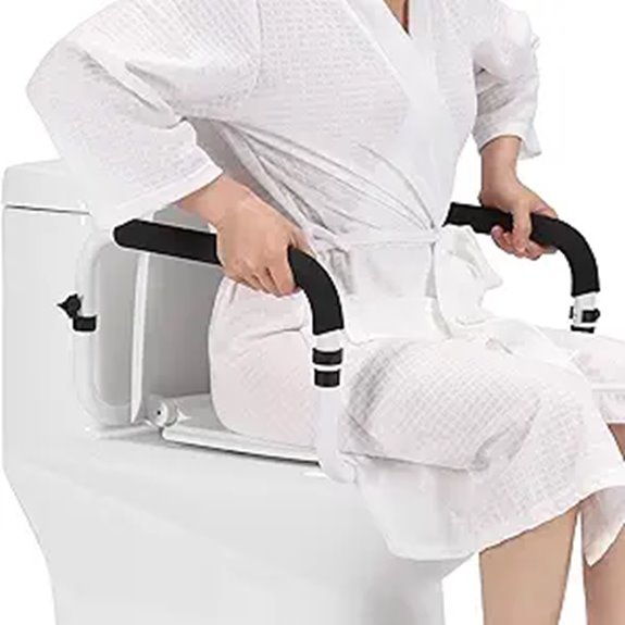 Toilet Safety Rail with Adjustable Width for Seniors