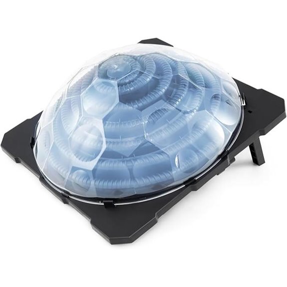 Solar Pool Heater with Rotatable Connectors & Foldable Legs