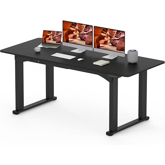 Electric Adjustable Standing Desk with Splice Board