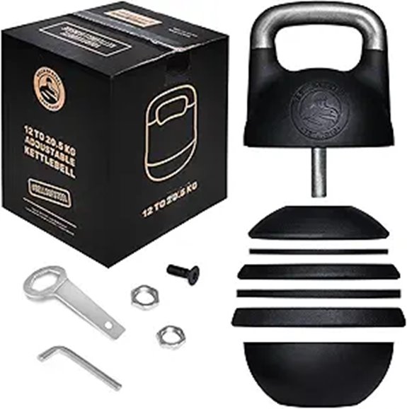 Steel Kettlebell Set with Adjustable Weights