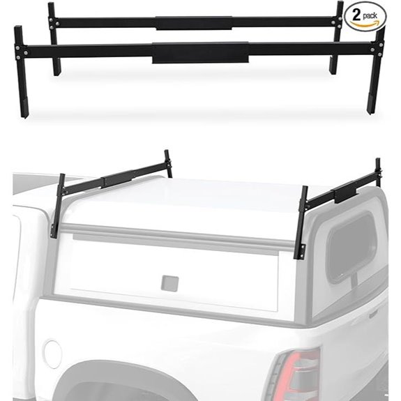 Mountainpeak Adjustable Truck Ladder Rack for Camper Shell
