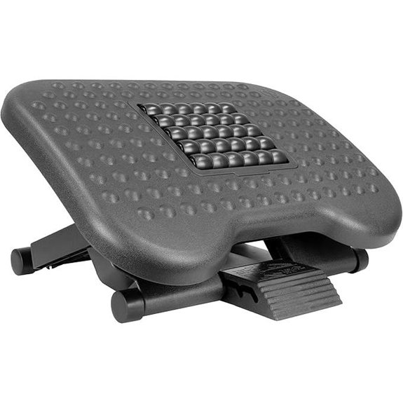 Mount-It! Ergonomic Under Desk Footrest with Height Adjustment