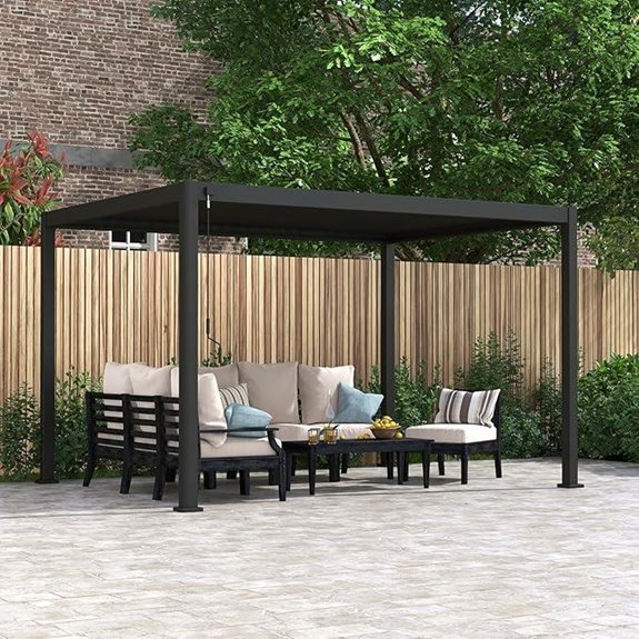 Mirador 111S Aluminum Louvered Pergola Gazebo