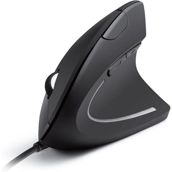 Anker Ergonomic USB Wired Vertical Mouse Black