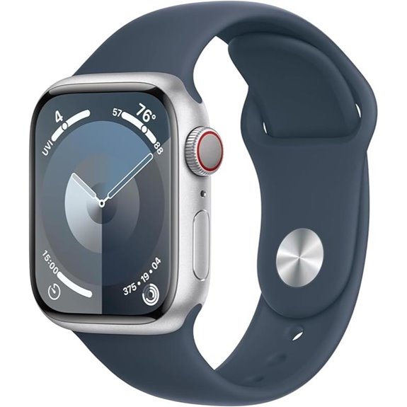 Apple Watch Series 9 GPS 41mm Silver & Storm Blue Band