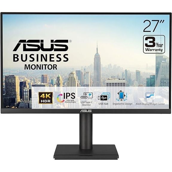ASUS 27” 4K Business Monitor with USB-C and HDR