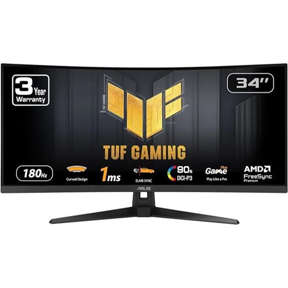 ASUS TUF 34” Ultra-Wide Curved Gaming Monitor