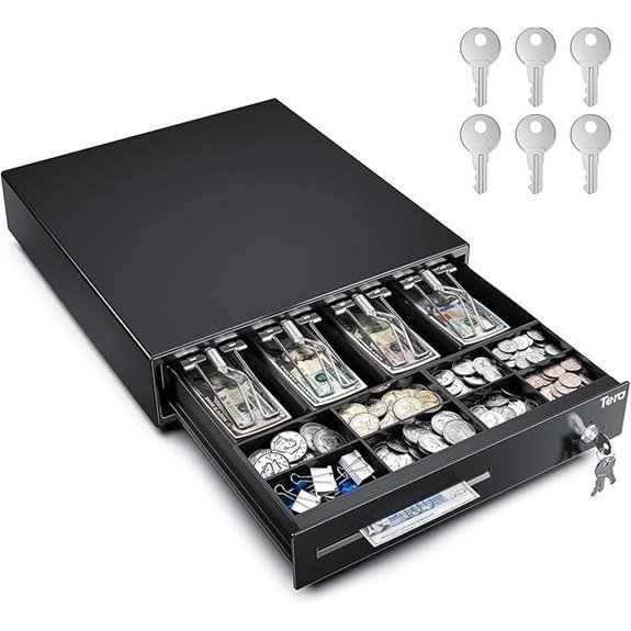 Tera 13 Auto Open Cash Drawer with Media Slot