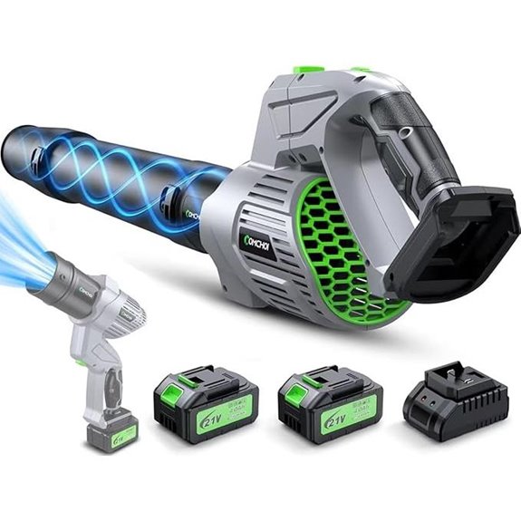 Cordless Electric Leaf Blower with Batteries & Charger