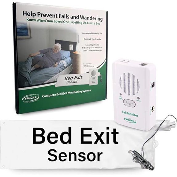 Smart Caregiver Bed Alarm with Fall Prevention Pad