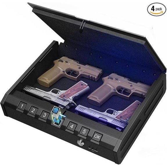 ONNAIS Biometric Gun Safe with Multiple Unlock Methods