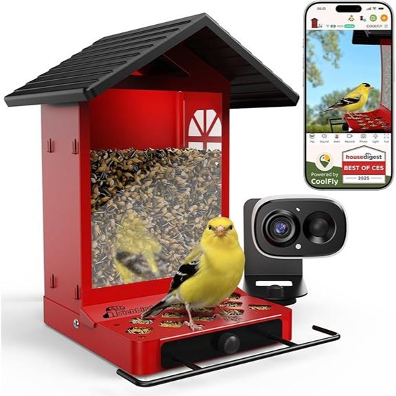 Smart Bird Feeder with Camera and Night Light
