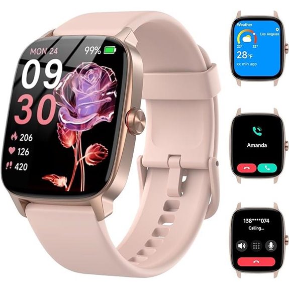 Smartwatch with Bluetooth Call & Fitness Tracking