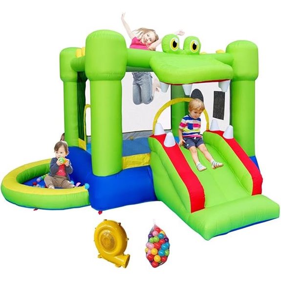 Inflatable Bounce House with Slide and Dart Game