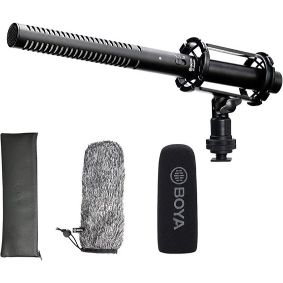 BOYA BY-BM6060 XLR Shotgun Microphone with Shockmount