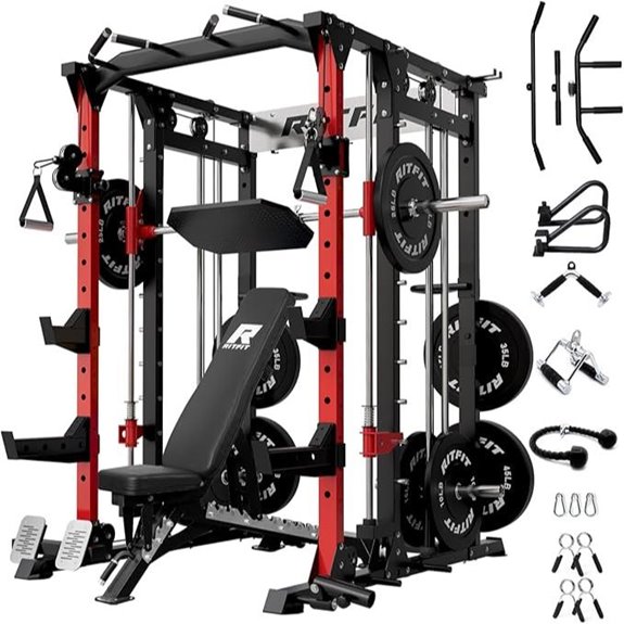 RitFit Buffalo Smith Machine Power Cage with Crossover