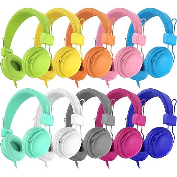 AILIHEN Kids Headphones 20-Pack with Microphone