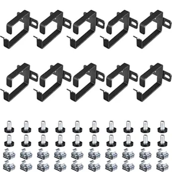 kwmobile Cable Management D-Ring Hooks (10 Pack)