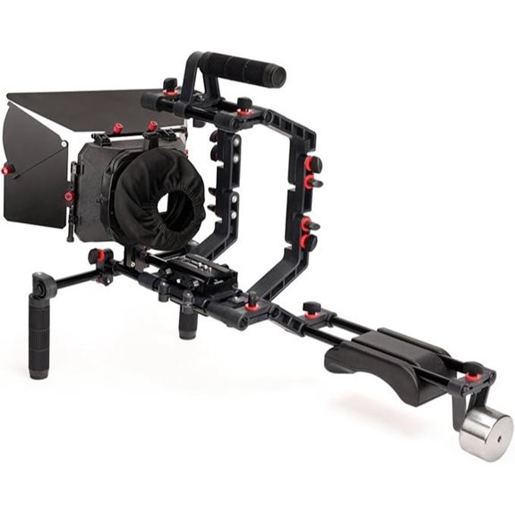 Camera Shoulder Support Rig Kit with Cage and Matte Box