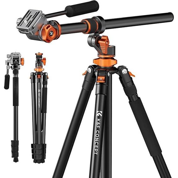 K&F Concept 90 Overhead Camera Tripod with Fluid Head