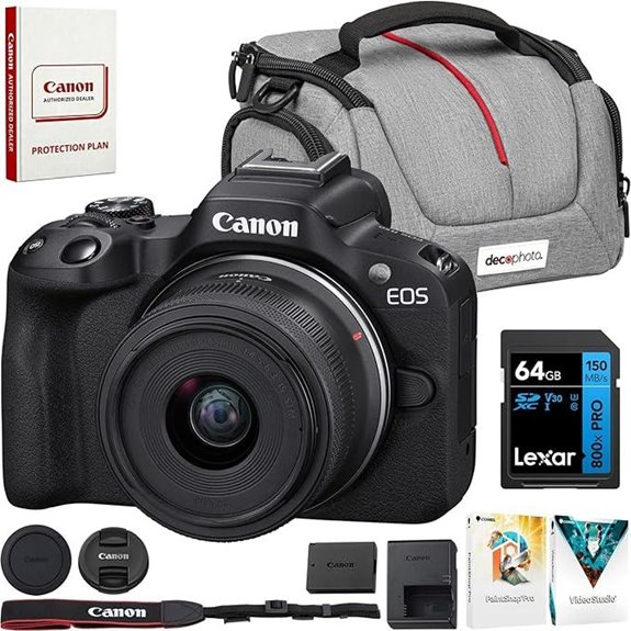 Canon EOS R50 Mirrorless Camera Bundle with Accessories
