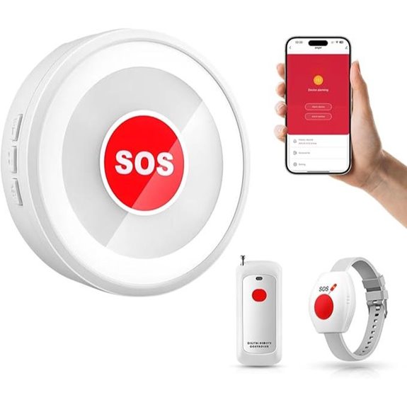 Caregiver Pager Life Alert System with App Control