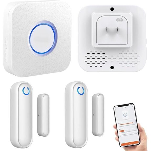 Caregiver WiFi Door Alarm System (2 Sensors 1 Gateway)