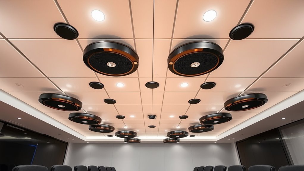 ceiling microphone array selection