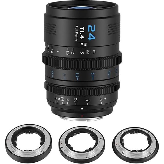 Sirui VP-1 24mm Cine Lens with Interchangeable Mounts