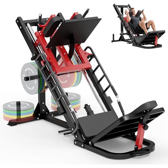 Leg Press & Hack Squat Machine Combo