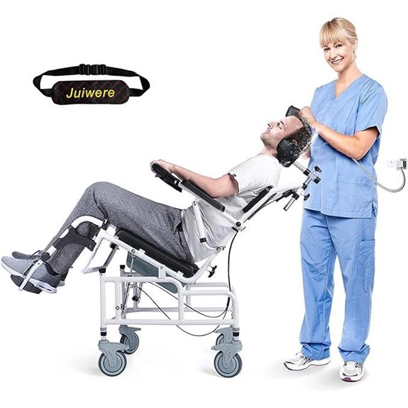 Reclining Shower Chair with Cushioned Seat