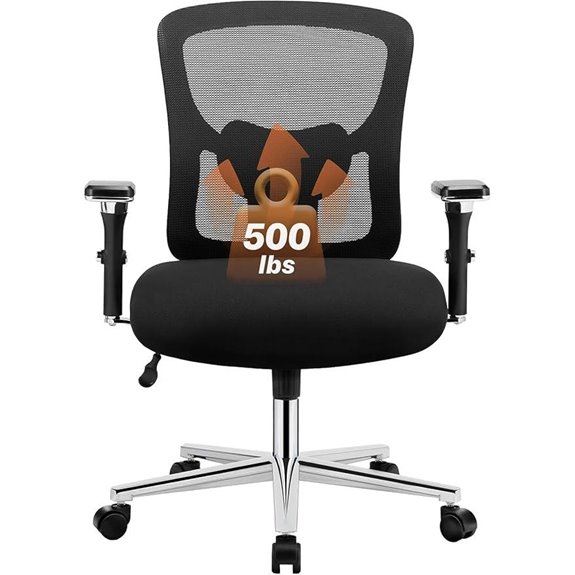 Sweetcrispy Heavy Duty Ergonomic Office Chair