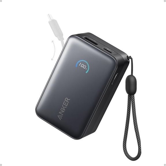Anker Nano 10,000mAh 45W Power Bank with Cable