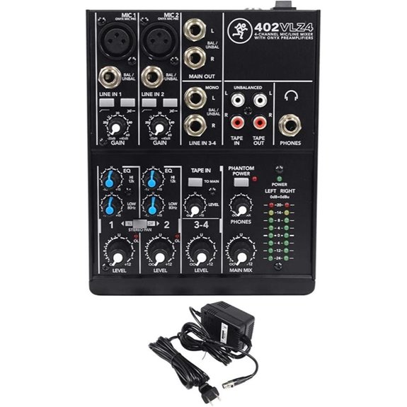 Mackie 402VLZ4 4-Channel Compact Mixer with Preamps