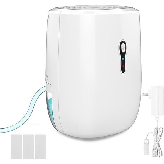 Litever Small Portable Dehumidifier with Drain Hose