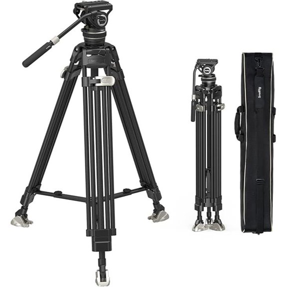 SmallRig AD-100 FreeBlazer Video Tripod with Fluid Head