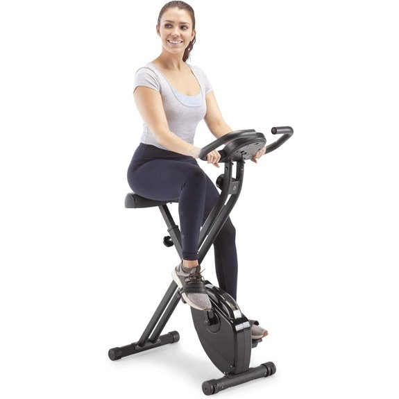 Marcy Foldable Upright Exercise Bike with Resistance