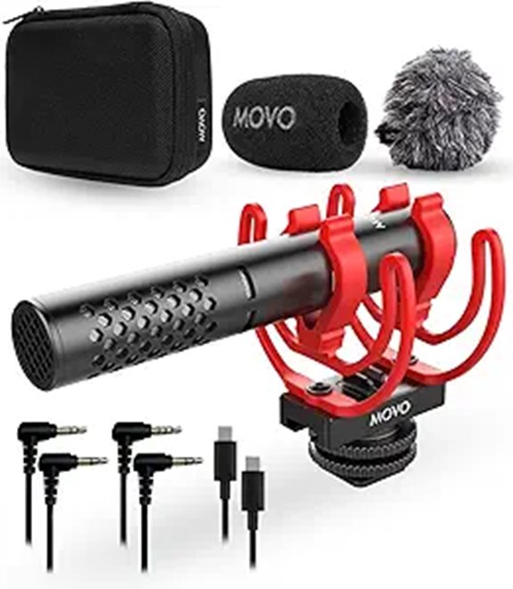 Movo X1-Mini Video Shotgun Mic for Cameras and Phones