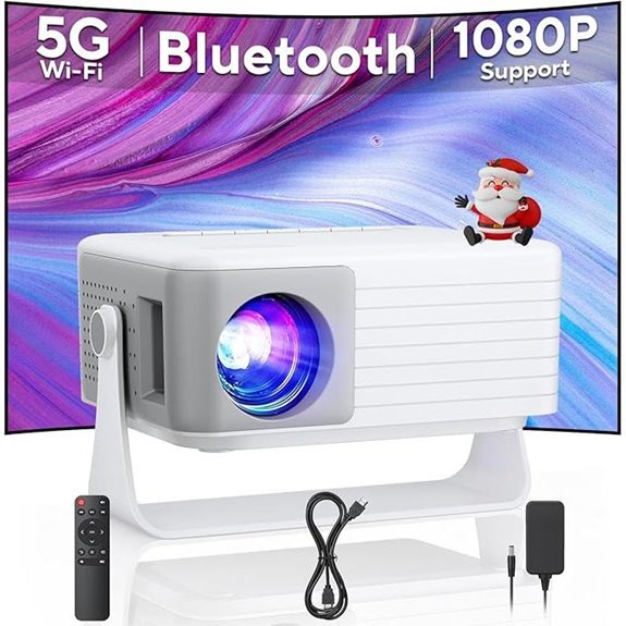 AKIYO Portable WiFi & Bluetooth Mini Projector