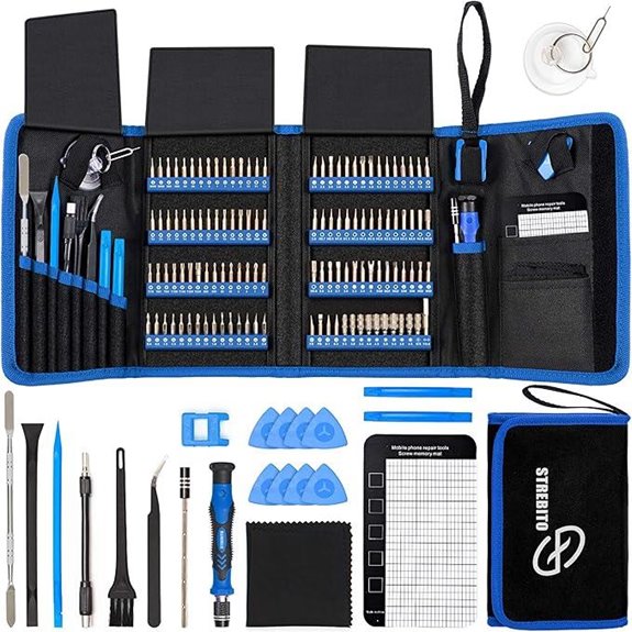 STREBITO 142-Piece Precision Screwdriver Set with Bits