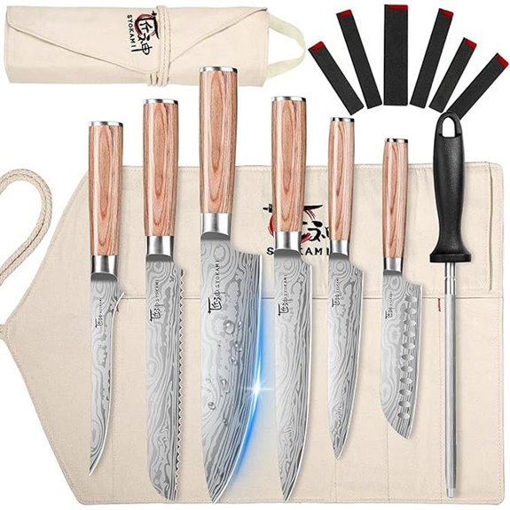 14-Piece Chef Knife Set with Roll Bag