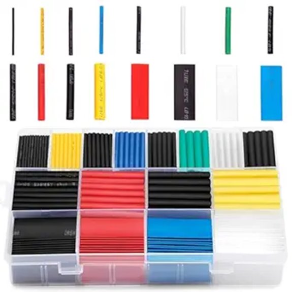 Ginsco 580 pcs Heat Shrink Tubing Kit (6 Colors)