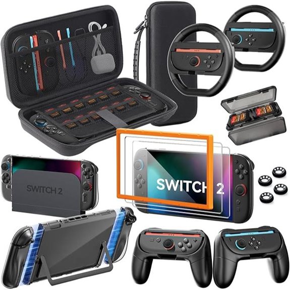 Nintendo Switch 2 Accessories Bundle (16-in-1 Kit)