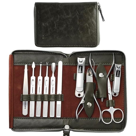 FAMILIFE 11-in-1 Manicure Set with Travel Case
