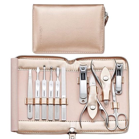 FAMILIFE 11-in-1 Manicure Kit with Travel Case