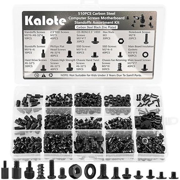 510PCS Computer Screws Assortment Kit for PC Repair