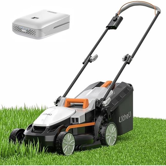Litheli Cordless 13-Inch Lawn Mower with Battery